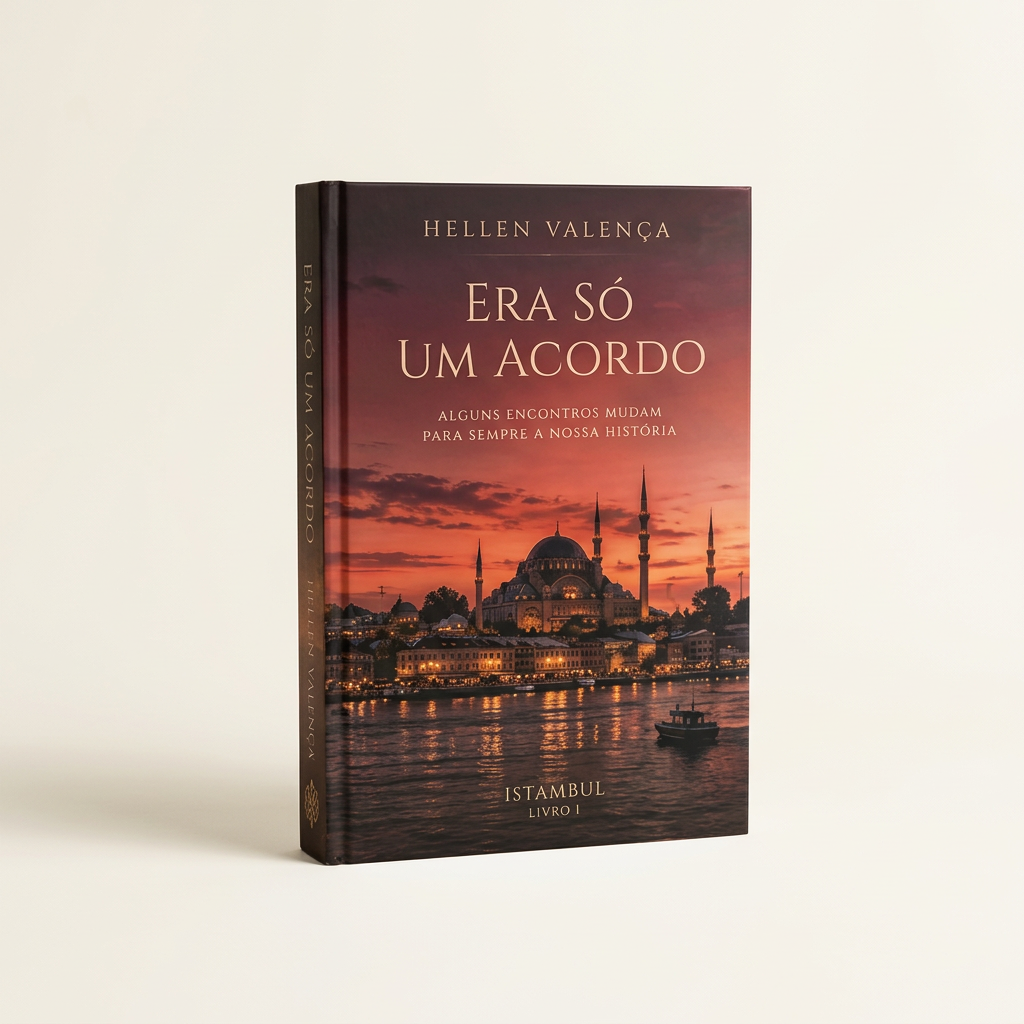 Apresentação da capa do romance digital Era Só Um Acordo